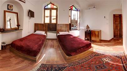 اتاق دو تخته تویین هتل سنتی فاضلی یزد